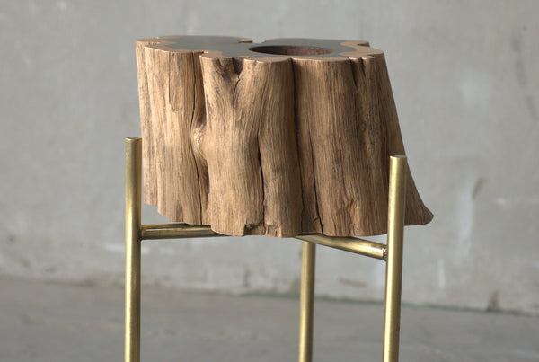 Pot & stand_ African Ebony